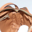 CELINE Macadam Canvas Shoulder Bag PVC Leather Brown Gold Auth ep9704-18