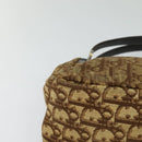Christian Dior Trotter Canvas Shoulder Bag Brown Gold Auth ep9706-14