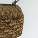 Christian Dior Trotter Canvas Shoulder Bag Brown Gold Auth ep9706-9