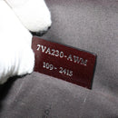 FENDI Zucca Canvas Shoulder Bag Black Brown Auth ep9708-12