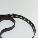 FENDI Zucca Canvas Shoulder Bag Black Brown Auth ep9708-14