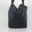 BALENCIAGA Navy Kabas Hand Bag Leather Navy Silver Auth ep9709-15