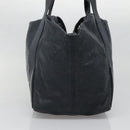 BALENCIAGA Navy Kabas Hand Bag Leather Navy Silver Auth ep9709-16