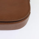 Burberrys Shoulder Bag Leather Brown Gold Auth ep9710-13