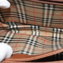 Burberrys Shoulder Bag Leather Brown Gold Auth ep9710-19