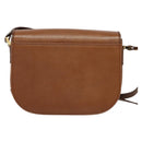 Burberrys Shoulder Bag Leather Brown Gold Auth ep9710-3