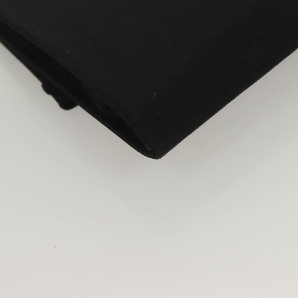GUCCI Clutch Bag Nylon Black Gold Auth ep9712