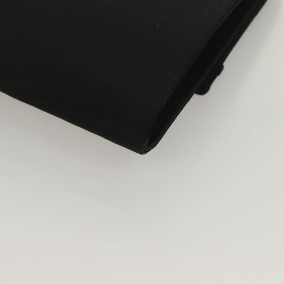 GUCCI Clutch Bag Nylon Black Gold Auth ep9712