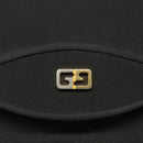 GUCCI Clutch Bag Nylon Black Gold Auth ep9712-17