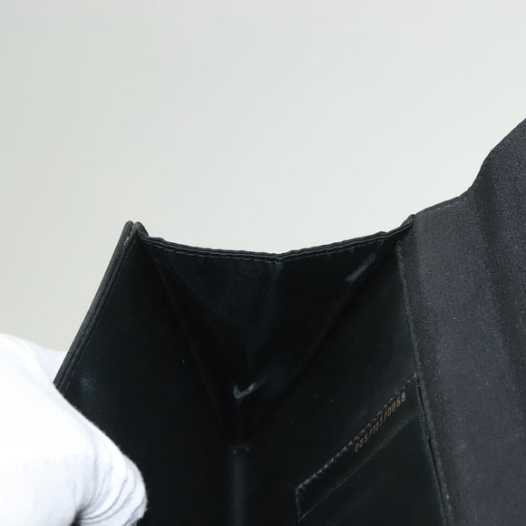 GUCCI Clutch Bag Nylon Black Gold Auth ep9712