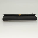 GUCCI Clutch Bag Nylon Black Gold Auth ep9712-6