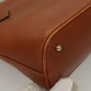 GUCCI Hand Bag Leather Brown Gold 000 2214 0290 Auth ep9714-8