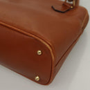 GUCCI Hand Bag Leather Brown Gold 000 2214 0290 Auth ep9714-15