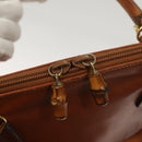 GUCCI Hand Bag Leather Brown Gold 000 2214 0290 Auth ep9714-18