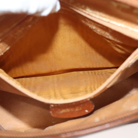 GUCCI Hand Bag Leather Brown Gold 000 2214 0290 Auth ep9714