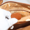 GUCCI Hand Bag Leather Brown Gold 000 2214 0290 Auth ep9714-12