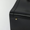 GUCCI Bamboo Hand Bag Leather Black Gold 002 0260 Auth ep9715-9