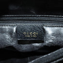 GUCCI Bamboo Hand Bag Leather Black Gold 002 0260 Auth ep9715-17