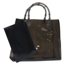 GUCCI Bamboo Hand Bag Vinyl Brown 002 1013 1011 Auth ep9723-1