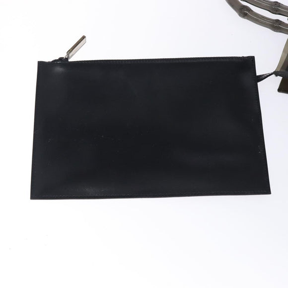 GUCCI Bamboo Hand Bag Vinyl Brown 002 1013 1011 Auth ep9723