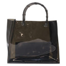 GUCCI Bamboo Hand Bag Vinyl Brown 002 1013 1011 Auth ep9723-3