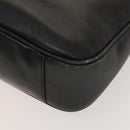 GUCCI Bamboo Hand Bag Leather Black Gold 001 2113 1638 Auth ep9730-15