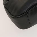 GUCCI Bamboo Hand Bag Leather Black Gold 001 2113 1638 Auth ep9730-16