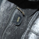 GUCCI Bamboo Hand Bag Leather Black Gold 001 2113 1638 Auth ep9730-17