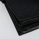 GUCCI GG Canvas Hand Bag Black Silver 015 3708 Auth ep9732-9