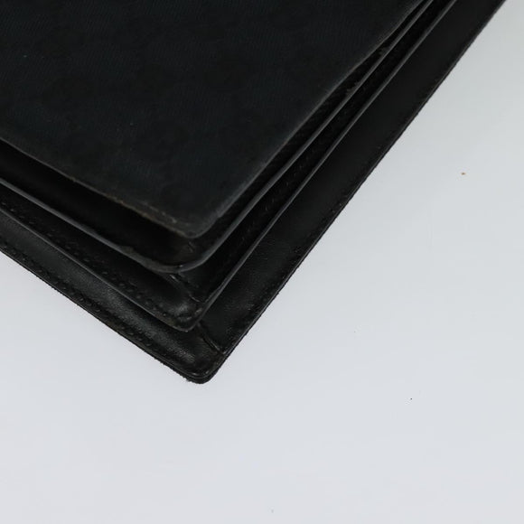 GUCCI GG Canvas Hand Bag Black Silver 015 3708 Auth ep9732