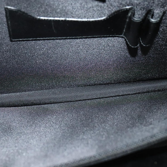 GUCCI GG Canvas Hand Bag Black Silver 015 3708 Auth ep9732