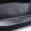 GUCCI GG Canvas Hand Bag Black Silver 015 3708 Auth ep9732-20