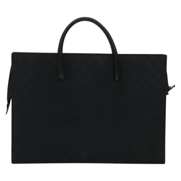 GUCCI GG Canvas Hand Bag Black Silver 015 3708 Auth ep9732