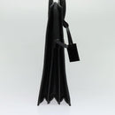 GUCCI GG Canvas Hand Bag Black Silver 015 3708 Auth ep9732-3