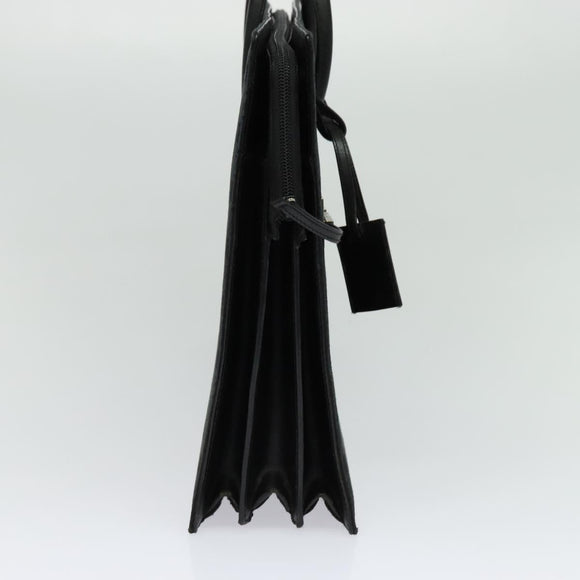 GUCCI GG Canvas Hand Bag Black Silver 015 3708 Auth ep9732