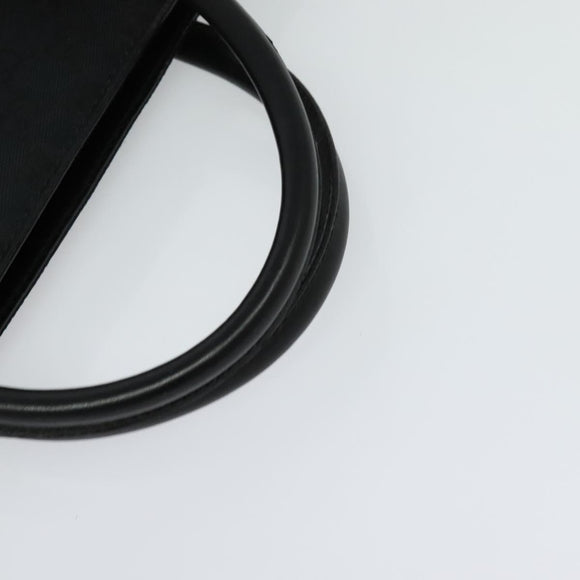 GUCCI GG Canvas Hand Bag Black Silver 015 3708 Auth ep9732