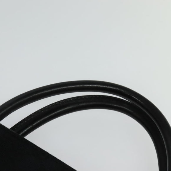 GUCCI GG Canvas Hand Bag Black Silver 015 3708 Auth ep9732