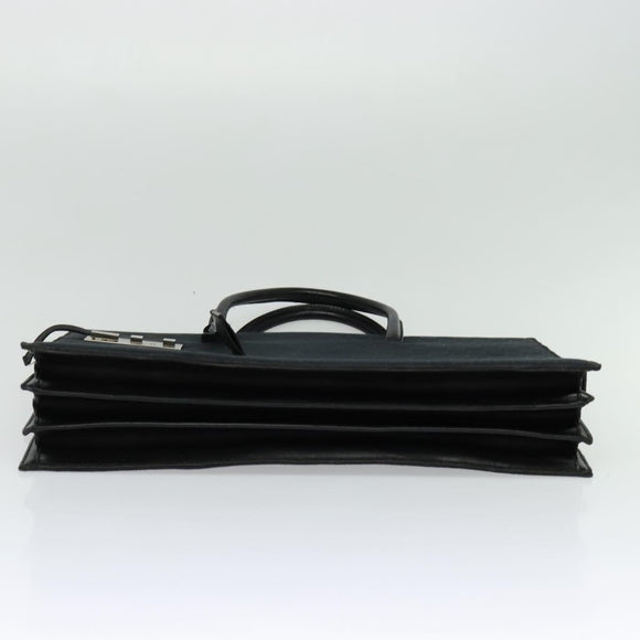 GUCCI GG Canvas Hand Bag Black Silver 015 3708 Auth ep9732