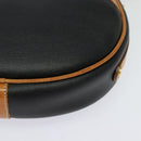 Christian Dior Shoulder Bag PVC Canvas Black Gold Auth ep9735-14