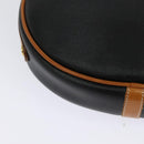 Christian Dior Shoulder Bag PVC Canvas Black Gold Auth ep9735-15