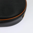 Christian Dior Shoulder Bag PVC Canvas Black Gold Auth ep9735-16