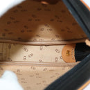 Christian Dior Shoulder Bag PVC Canvas Black Gold Auth ep9735-17