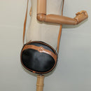 Christian Dior Shoulder Bag PVC Canvas Black Gold Auth ep9735-19