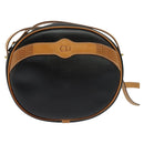 Christian Dior Shoulder Bag PVC Canvas Black Gold Auth ep9735-13