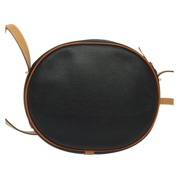 Christian Dior Shoulder Bag PVC Canvas Black Gold Auth ep9735 - 0