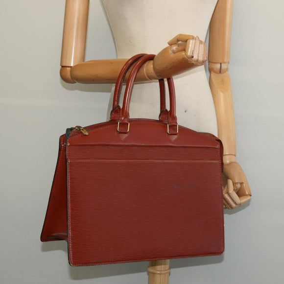 LOUIS VUITTON Epi Riviera Hand Bag Brown M48183 LV Auth ep9737