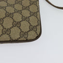 GUCCI GG Supreme Web Sherry Line Bag PVC Beige Gold 904 02 047 Auth ep9738-15