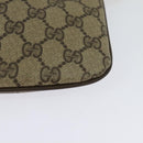 GUCCI GG Supreme Web Sherry Line Bag PVC Beige Gold 904 02 047 Auth ep9738-9