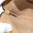 GUCCI GG Supreme Web Sherry Line Bag PVC Beige Gold 904 02 047 Auth ep9738-20