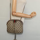 GUCCI GG Supreme Web Sherry Line Bag PVC Beige Gold 904 02 047 Auth ep9738-21